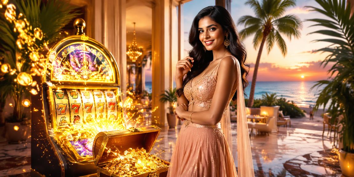 Player enjoying 1021 slots on mobile device by Chennai Marina Beach, India
